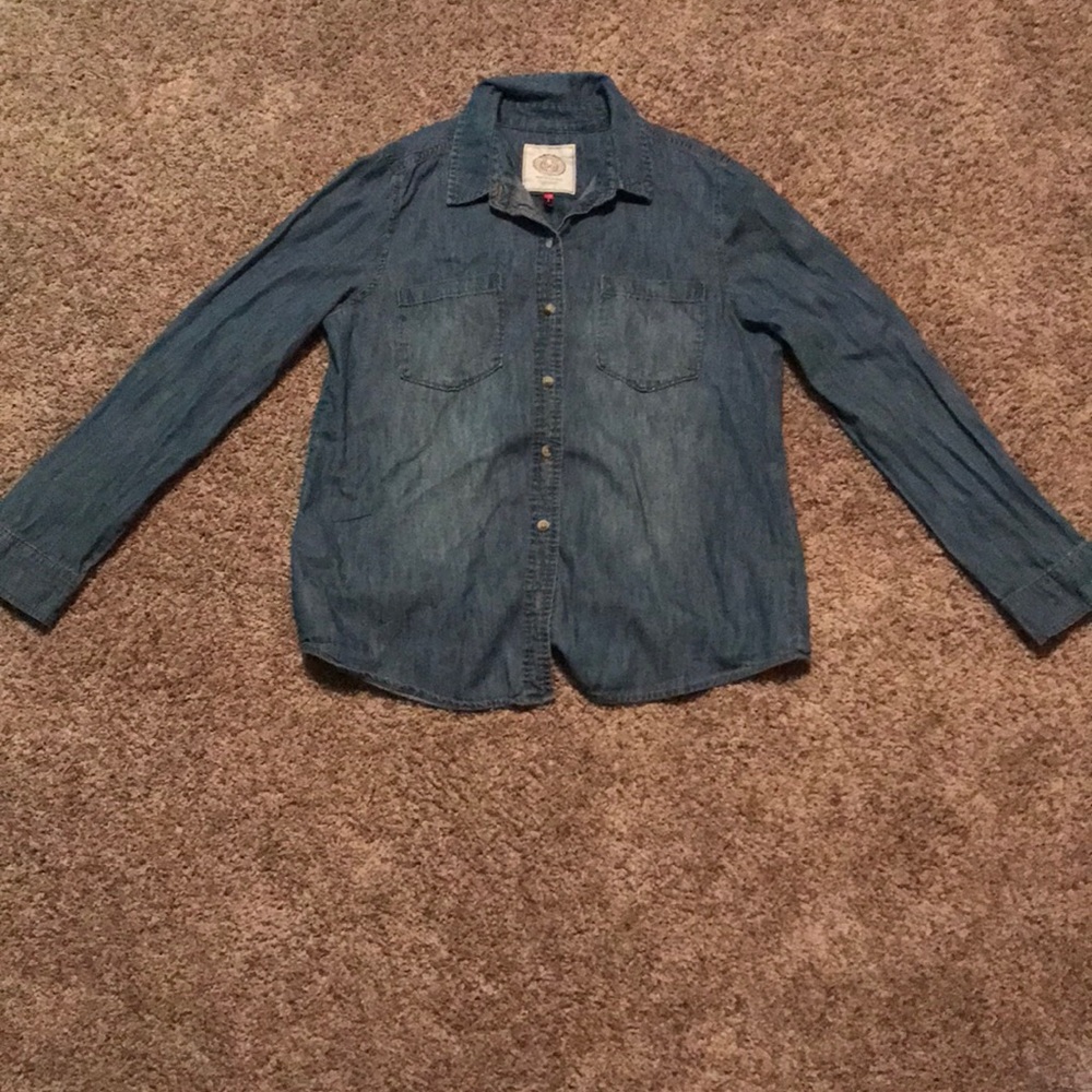 Authentic American Heritage denim button-up shirt